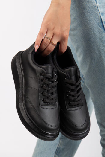 Aynalı Bağcıklı Kadın Spor Ayakkabı Günlük Kullanıma Uygun Sneaker