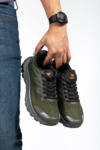 Bağcıklı Günlük Kullanıma Uygun Spor Ayakkabı Sneaker Erkek Haki  Ortopedik Tabanlık